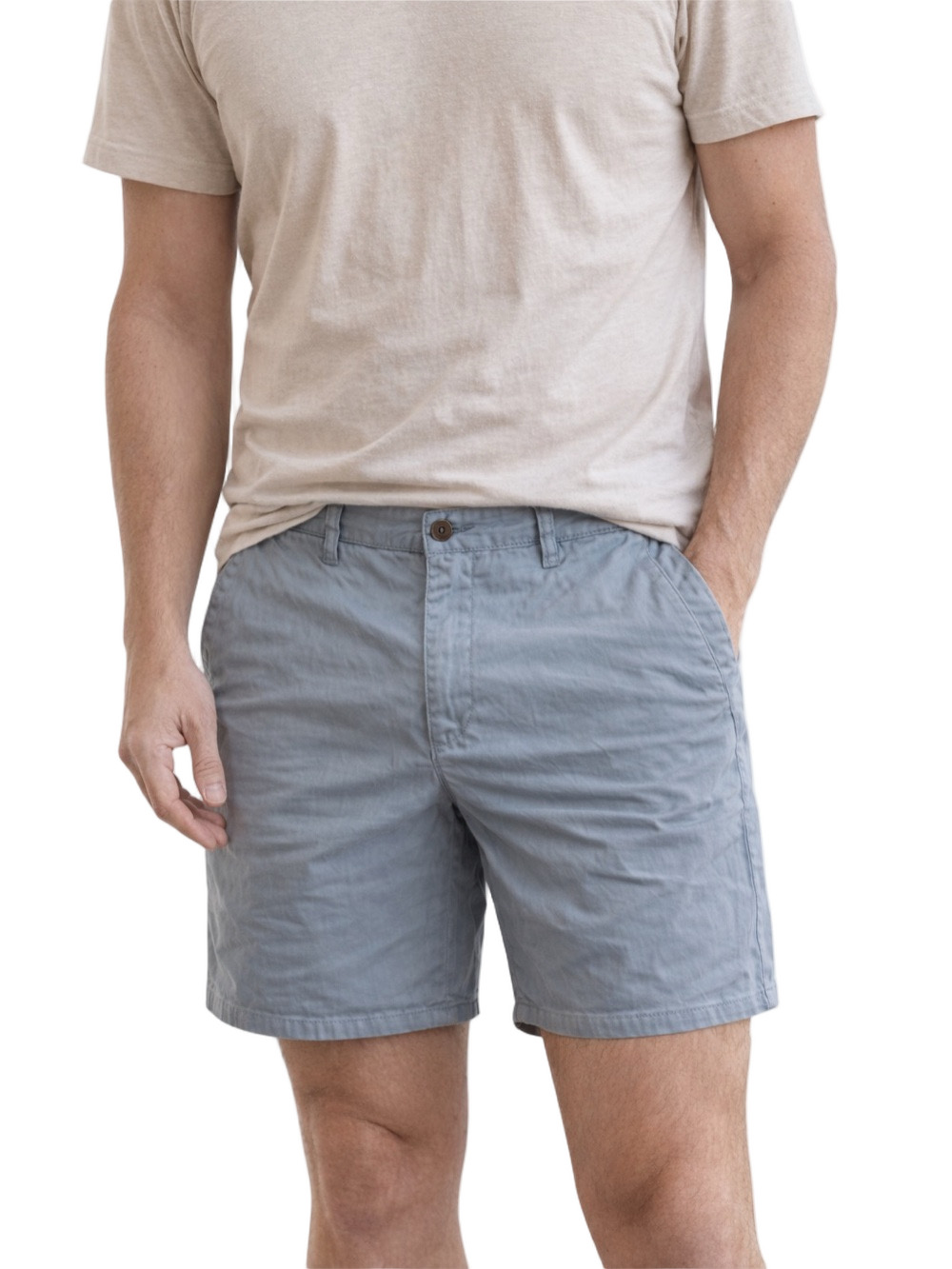 RSQ Sky Blue Flat Front Cotton Shorts